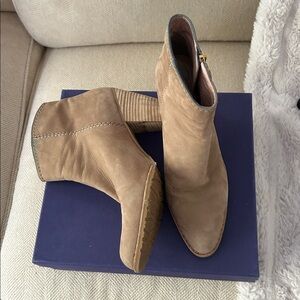 Stuart Weitzman Brown Ankle Booties